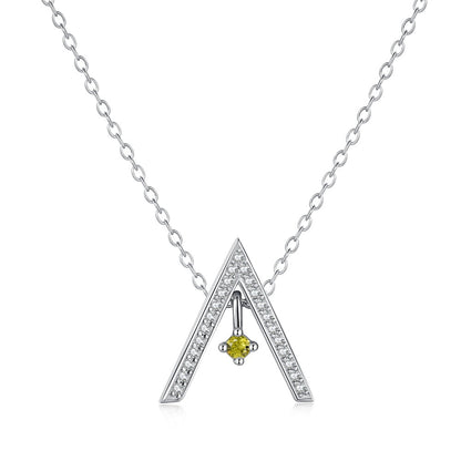 [Kismet Jewels ]Sparkling "A" Shape Necklace