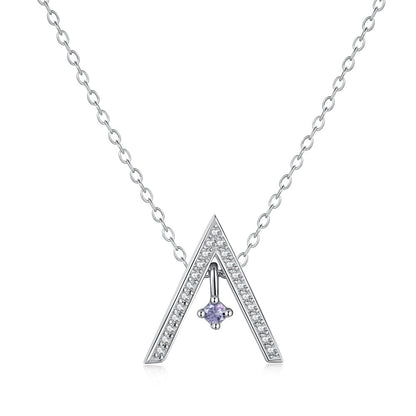 [Kismet Jewels ]Sparkling "A" Shape Necklace