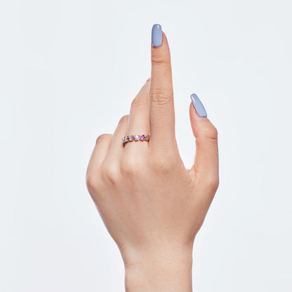 [Kismet Jewels ]Delicate Vibrant Emerald Cut Daily Ring