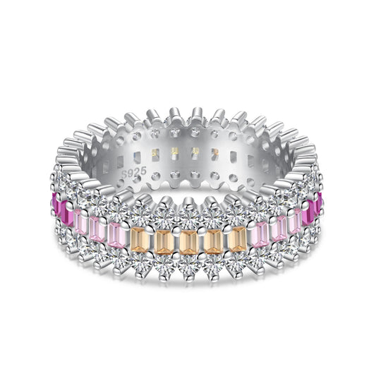 [Kismet Jewels ]Ornate Colorful Radiant Cut Daily Ring