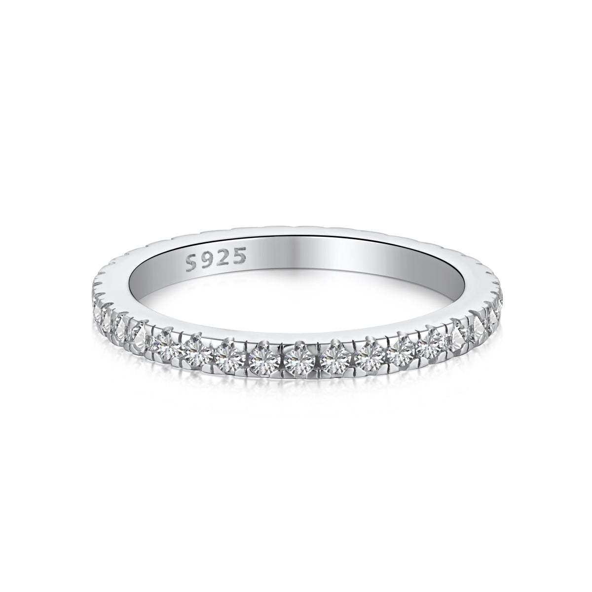 [Kismet Jewels ]Delicate Sparkling Round Cut Daily Ring