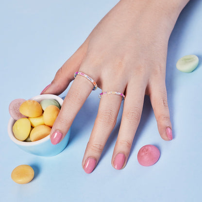 [Kismet Jewels ]Exquisite Multicolored Emerald Cut Daily Ring