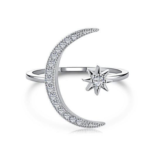 [Kismet Jewels ]Eternity Moon & Star Ring
