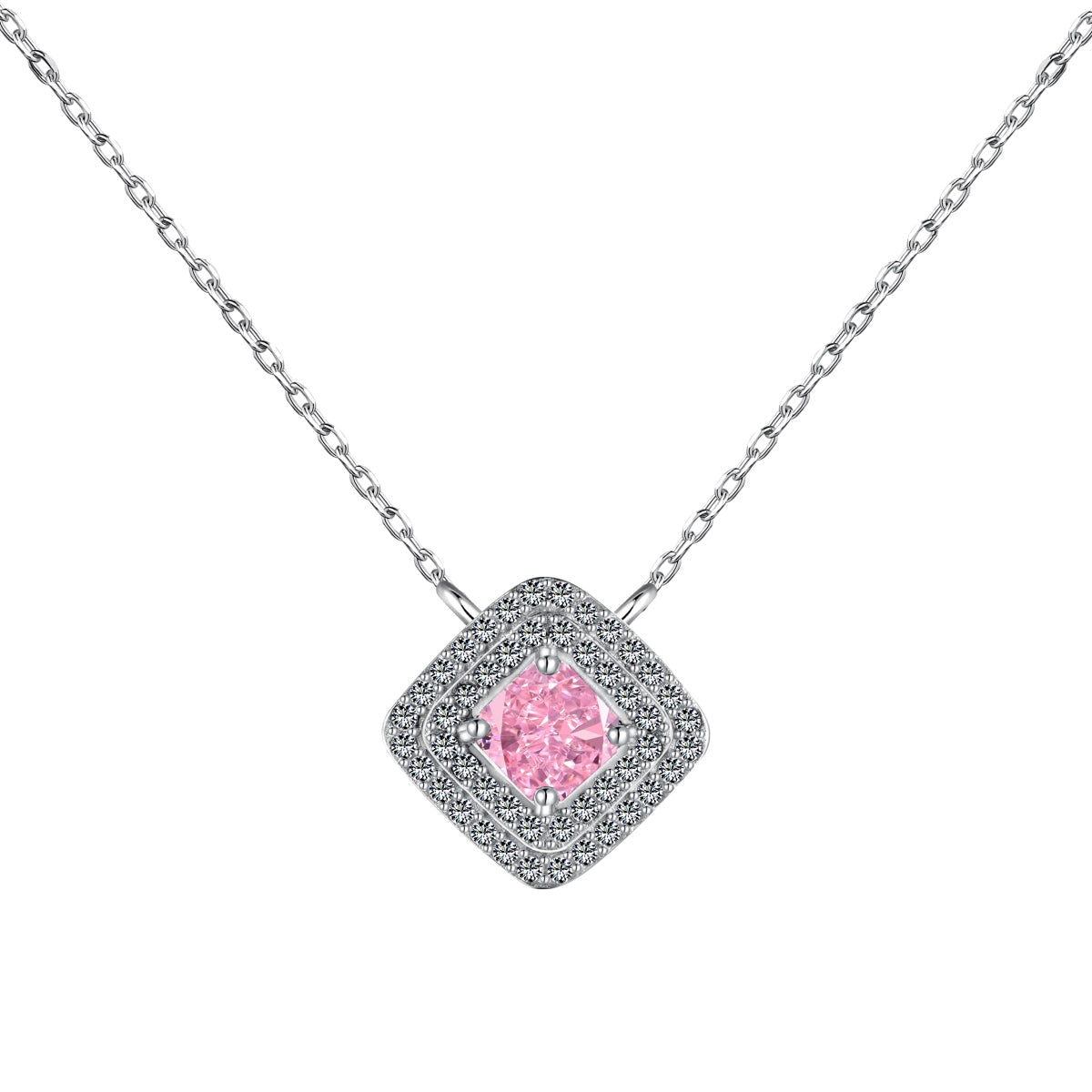 [Kismet Jewels ]Sparkling Asscher Cut Necklace