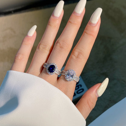 [Kismet Jewels ]1.5 Carat Dazzling Charming Oval Cut Banquet Ring