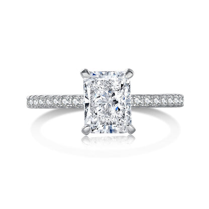 [Kismet Jewels ]2.0 Carat Dazzling Sparkling Radiant Cut Party Ring
