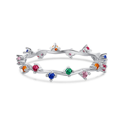 [Kismet Jewels ]Radiant Colorful Round Cut Daily Ring