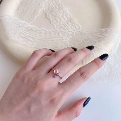 [Kismet Jewels ]Radiant Colorful Multi Cut Daily Ring