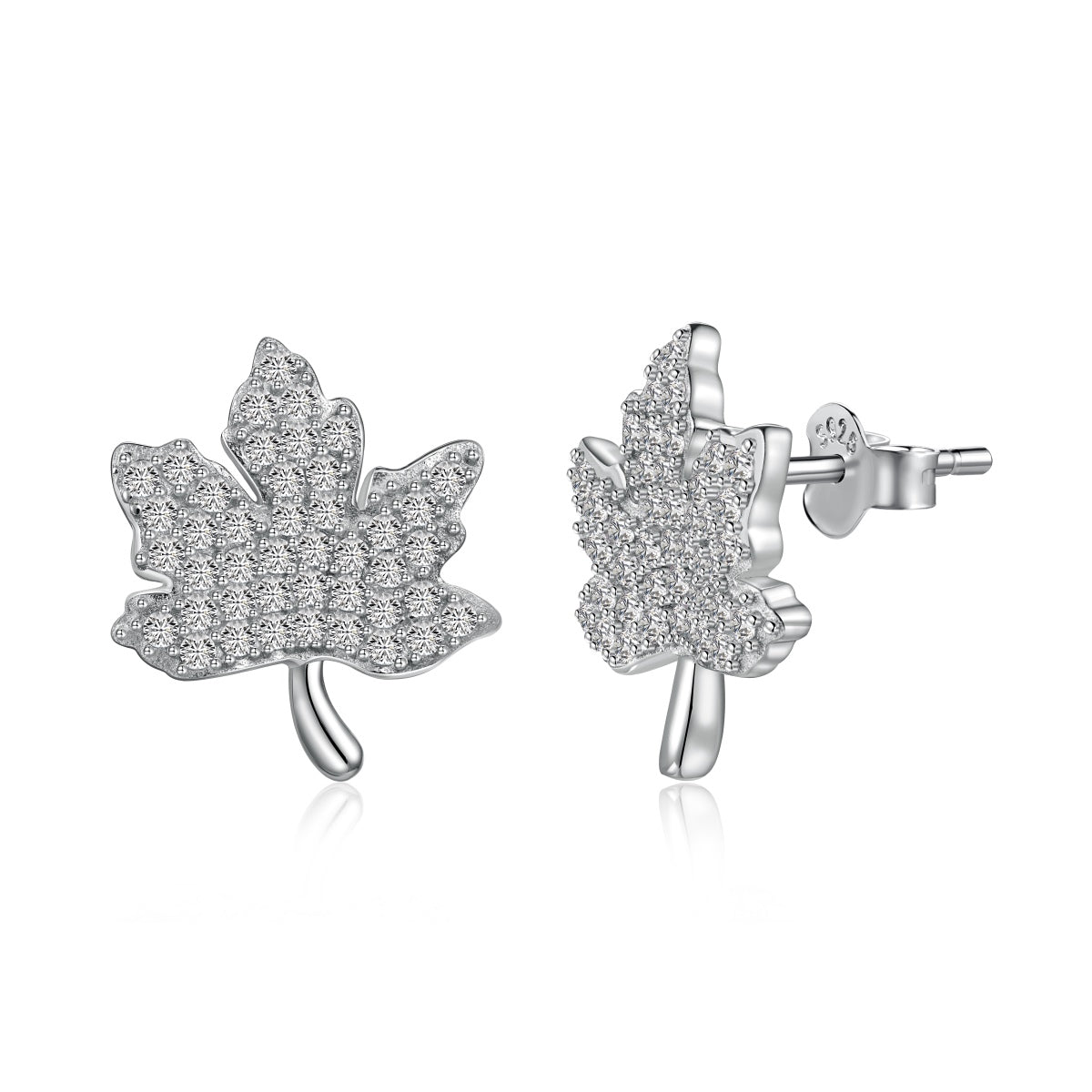 [Kismet Jewels ]Exquisite Maple Leaf Design Earrings