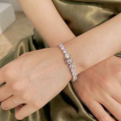 [Kismet Jewels ]0.75 Carat Dazzling Round Cut Wedding Bracelet
