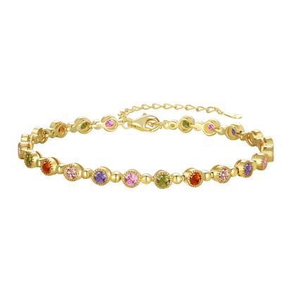 [Kismet Jewels ]Sparkling Exquisite Round Cut Party Bracelet