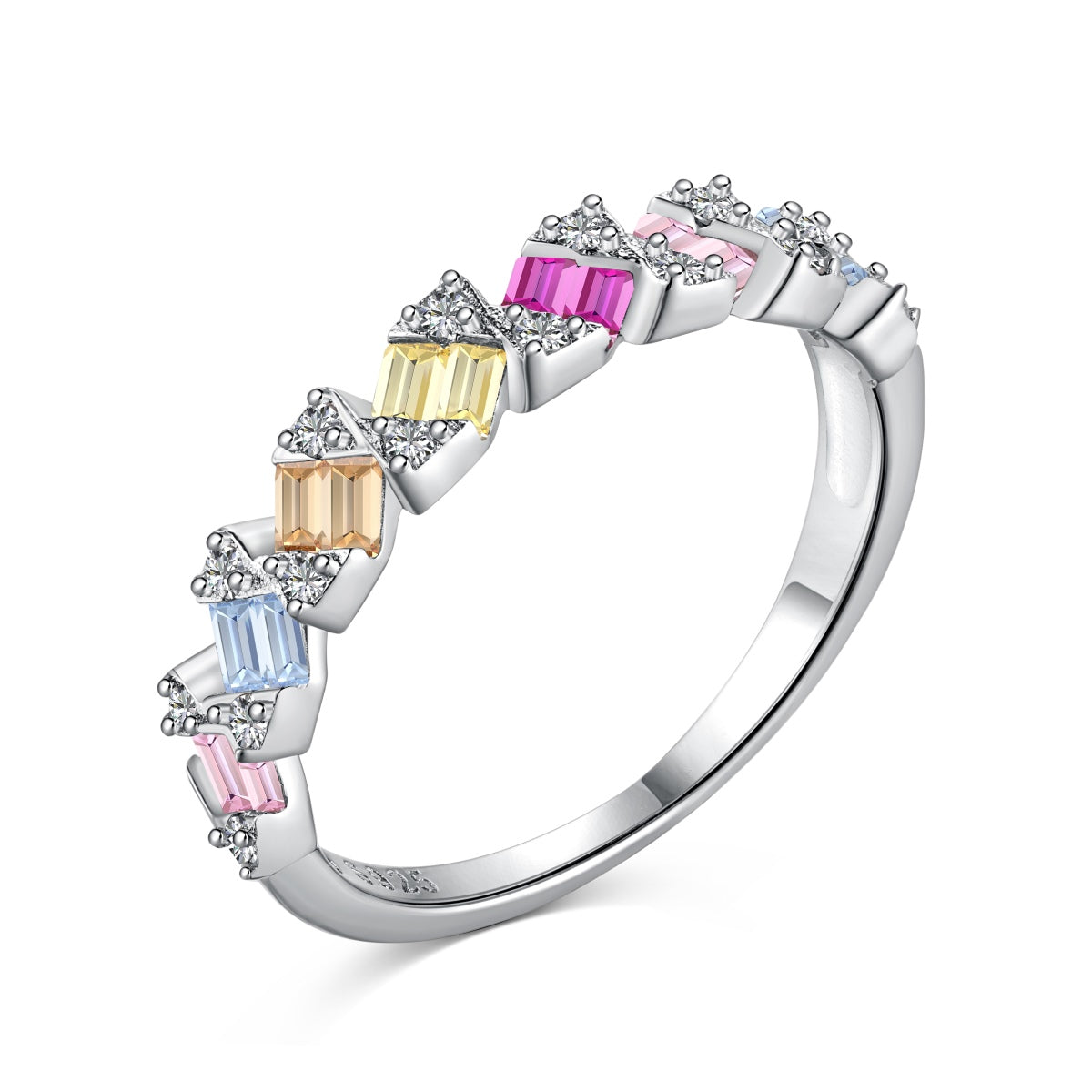 [Kismet Jewels ]Delicate Vibrant Emerald Cut Daily Ring
