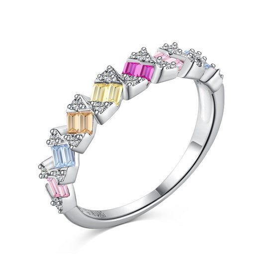 [Kismet Jewels ]Delicate Vibrant Emerald Cut Daily Ring