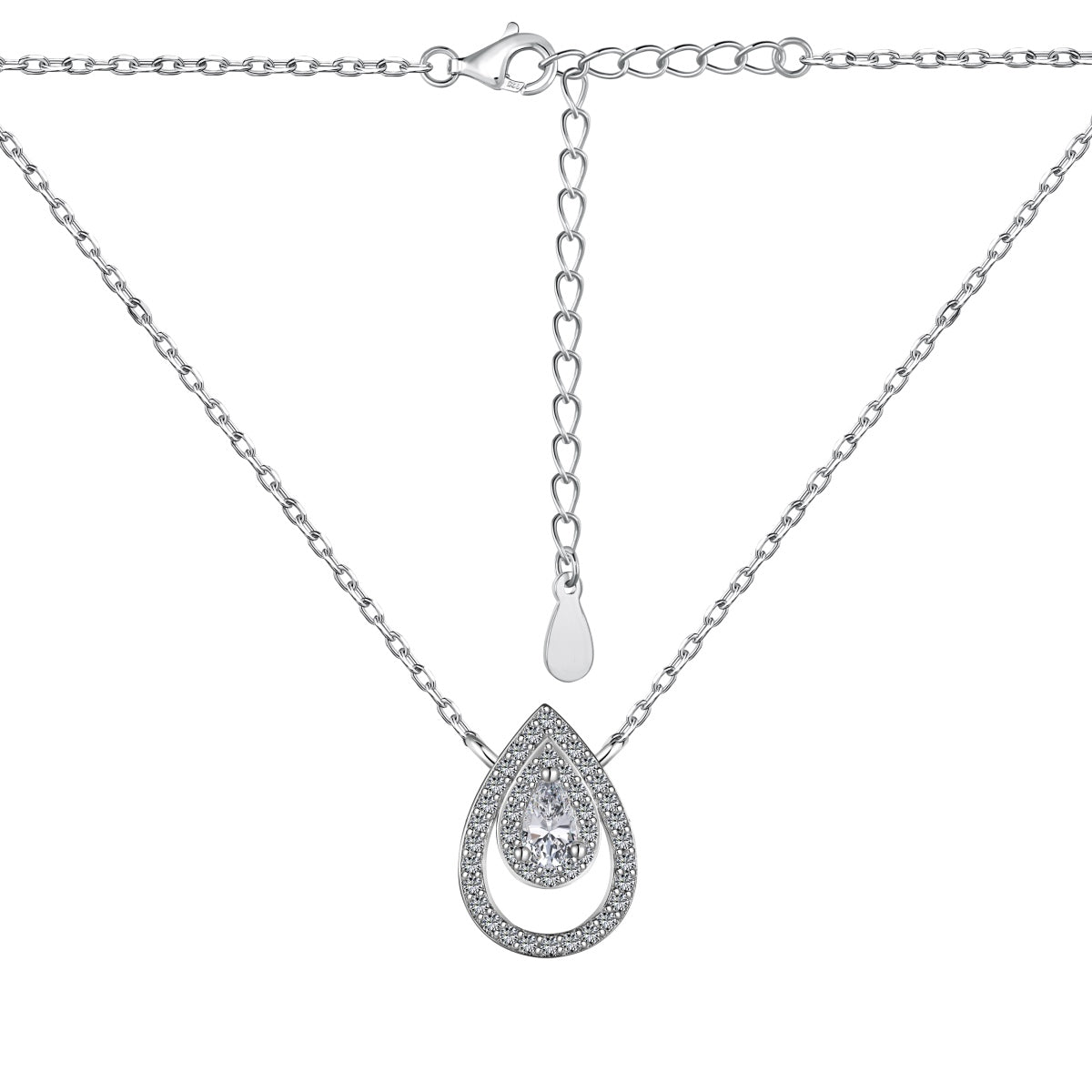 [Kismet Jewels ]Sparkling Pear Cut Necklace