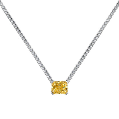 [Kismet Jewels ]4.0 Carat Elegant Radiant Cut Necklace