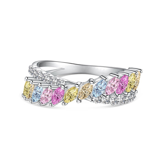 [Kismet Jewels ]Unique Colorful Marquise Cut Daily Ring