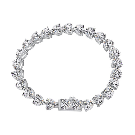 [Kismet Jewels ]0.75 Carat Elegant Romantic Heart Shape Lover Bracelet
