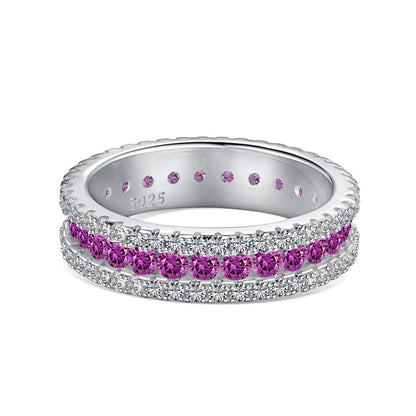 [Kismet Jewels ]Delicate Colorful Round Cut Daily Ring