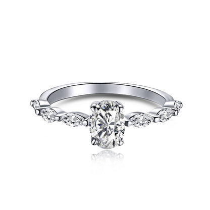 [Kismet Jewels ]0.75 Carat Luxurious Vibrant Elongated Cushion Cut Daily Ring