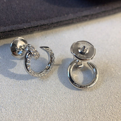 [Kismet Jewels ]JUSTE EARRINGS SILVER DIAMONDS