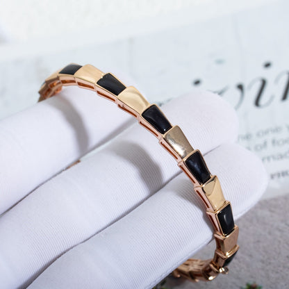 [Kismet Jewels ]SERPENTI BRACELET PINK GOLD ONYX