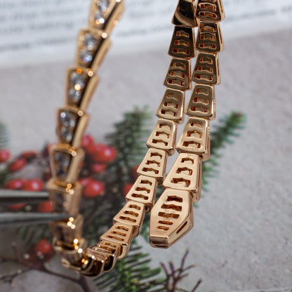 [Kismet Jewels ]SERPENTI BRACELET 6.8MM PINK GOLD DIAMOND