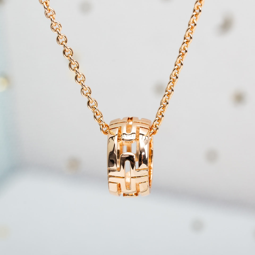 [Kismet Jewels ]PARENTESI NECKLACE PINK GOLD