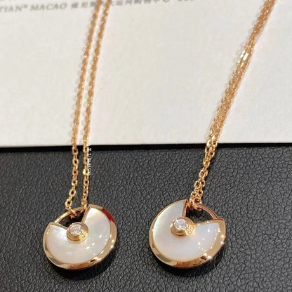 [Kismet Jewels ]AMULETTE ROSE GOLD MOP NECKLACE