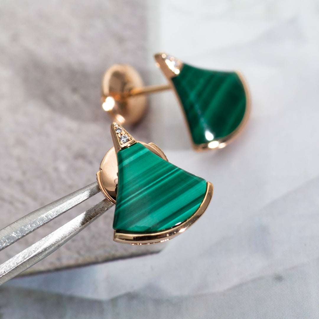 [Kismet Jewels ]DIVAS DREAM EARRINGS PINK GOLD