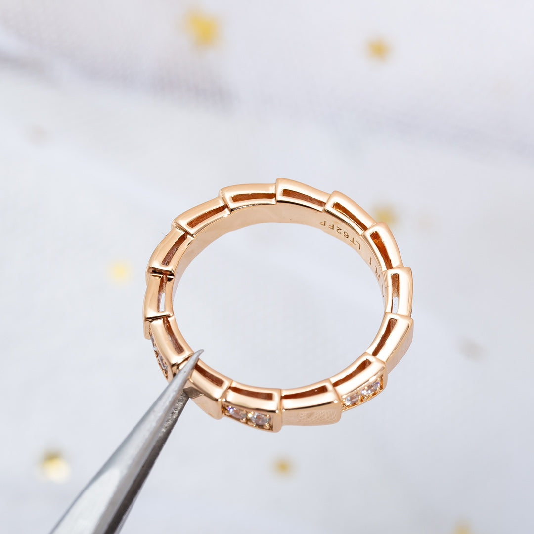 [Kismet Jewels ]SERPENTI RING PINK GOLD  3MM