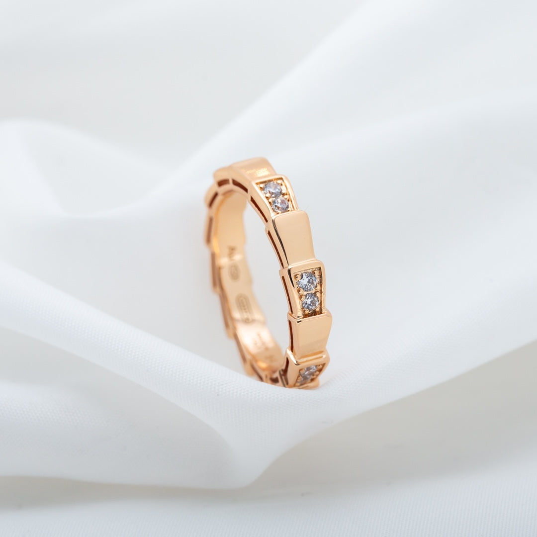 [Kismet Jewels ]SERPENTI RING PINK GOLD  3MM