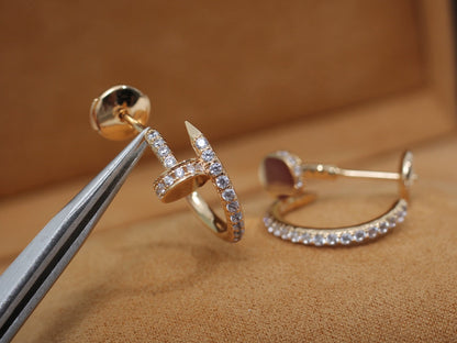 [Kismet Jewels ]JUSTE EARRINGS 12.75MM PINK GOLD DIAMOND