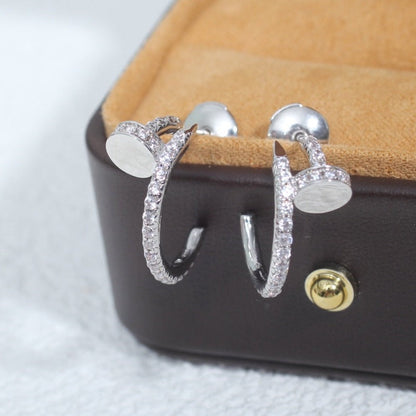 [Kismet Jewels ]JUSTE EARRINGS 12.75MM SILVER DIAMOND