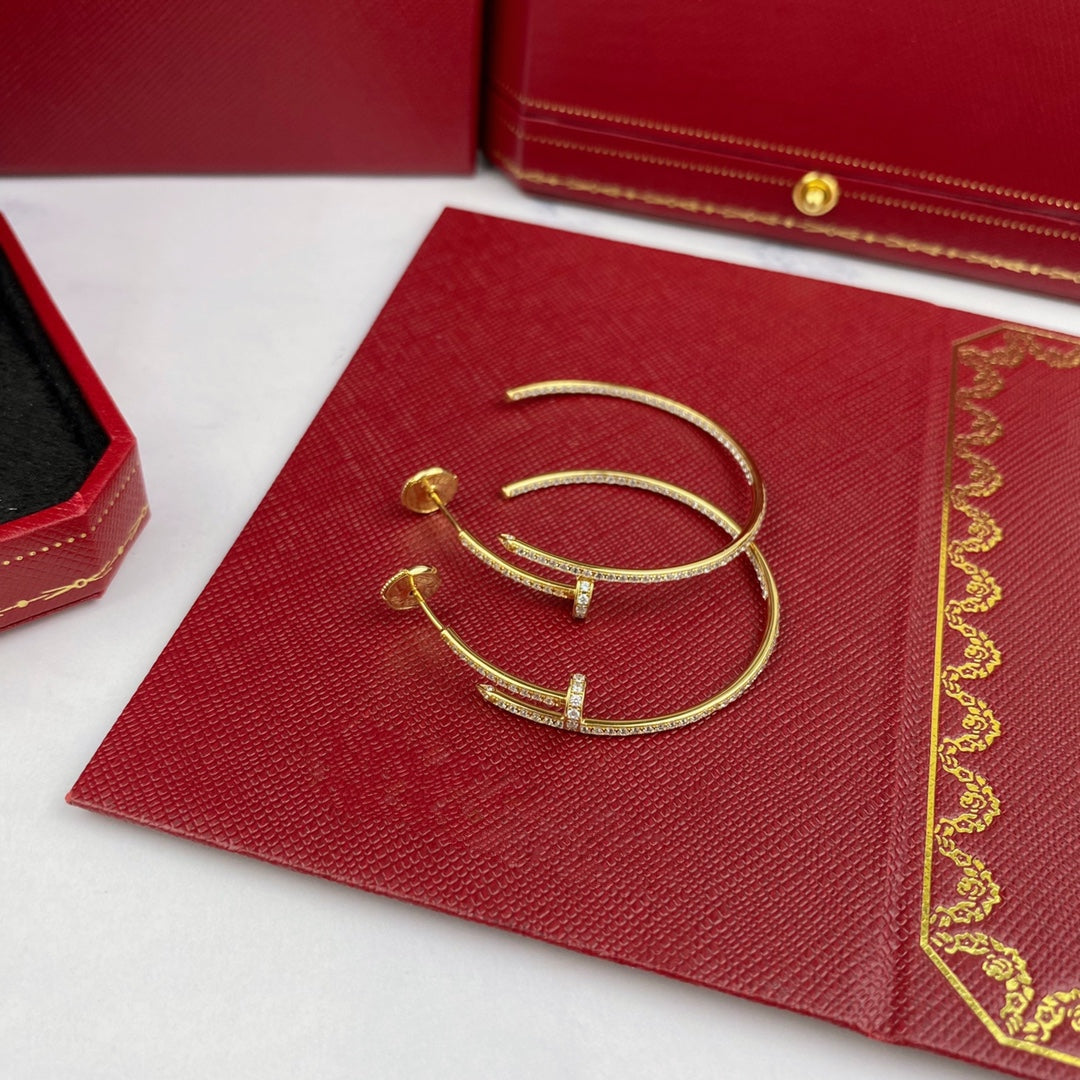 [Kismet Jewels ]JUSTE EARRINGS FULL DIAMONDS 1.8MM