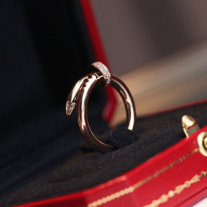 [Kismet Jewels ]JUSTE RING 2.65MM PINK GOLD DIAMOND