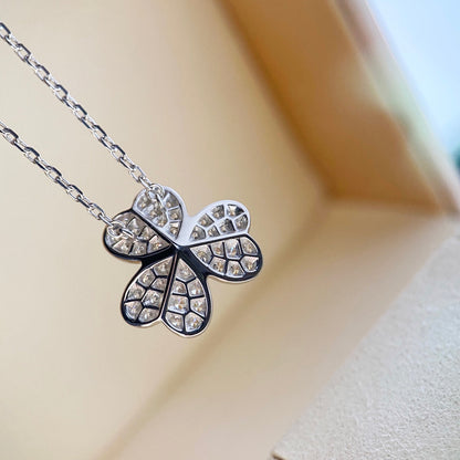 [Kismet Jewels ]CLOVER DIAMOND NECKLACE SILVER