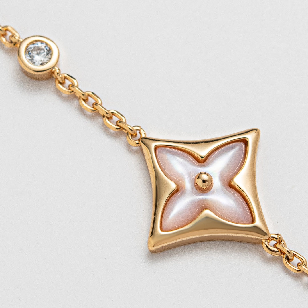 [Kismet Jewels ]STAR 1 DIAMOND PINK GOLD BRACELET
