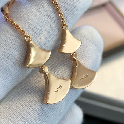 [Kismet Jewels ]DREAM EARRINGS 3 MOTIFS MALACHITE MOP PINK GOLD