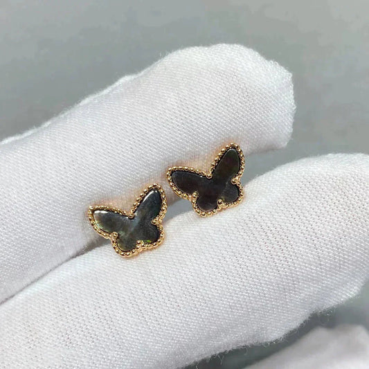 [Kismet Jewels ]BUTTERFLY DARK MOP  EARRINGS