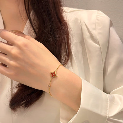 [Kismet Jewels ]COLOR STAR CARNELIAN PINK GOLD DIAMOND BRACELET