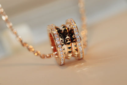 [Kismet Jewels ]ZERO 1 ROCK PEDANT PINK GOLD NECKLACE