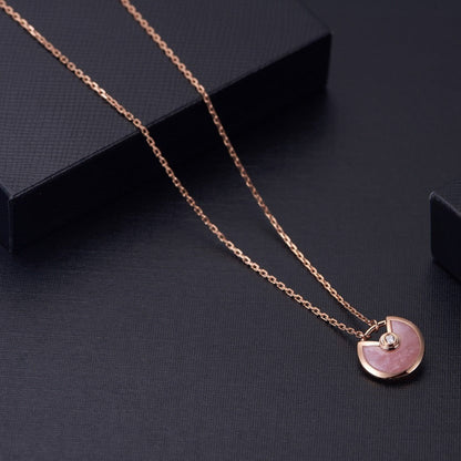 [Kismet Jewels ]AMULETTE ROSE GOLD PINK MOP NECKLACE