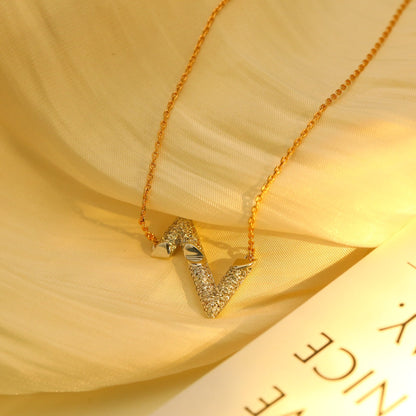[Kismet Jewels ]VOLT SILVER DIAMOND PEDANT NECKLACE