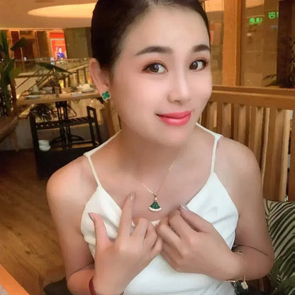 [Kismet Jewels ]CLOVER MEDIUM 1 MOTIFS MALACHITE  EARRINGS