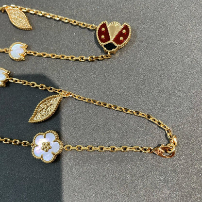 [Kismet Jewels ]LUCKY SPRING 15 MOTIFS GOLD NECKLACE