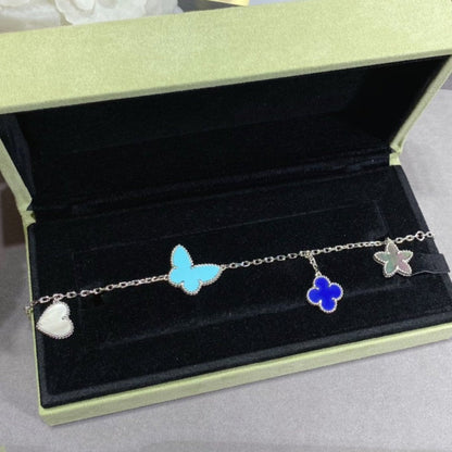 [Kismet Jewels ]LUCKY SPRING SILVER BRACELET 4 MOTIF
