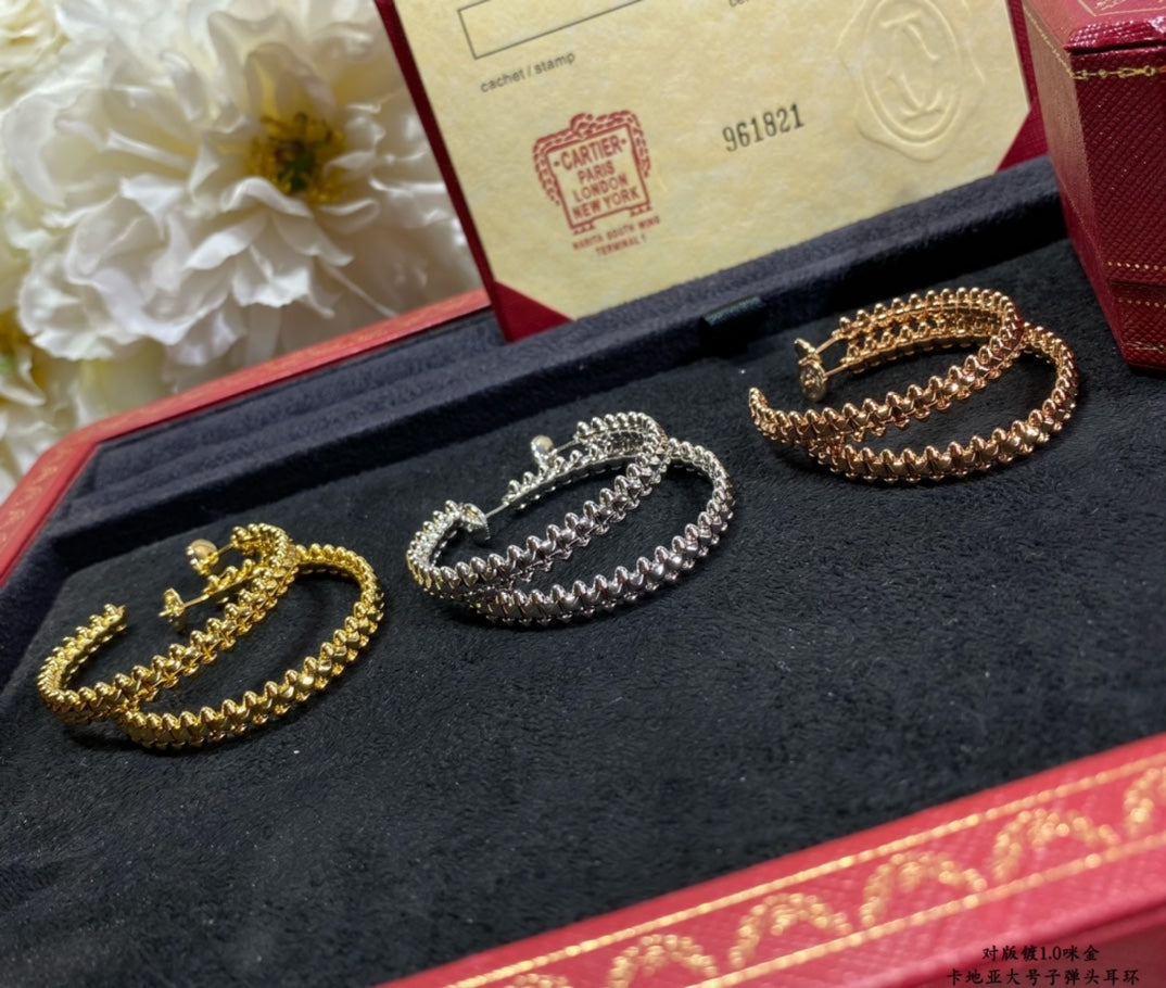 [Kismet Jewels ]CLASH LARGE HOOP EARRINGS