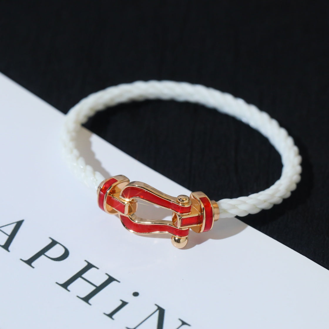 [Kismet Jewels ]FORCE 10 WHITE TEXTILE DIAMOND PAVED