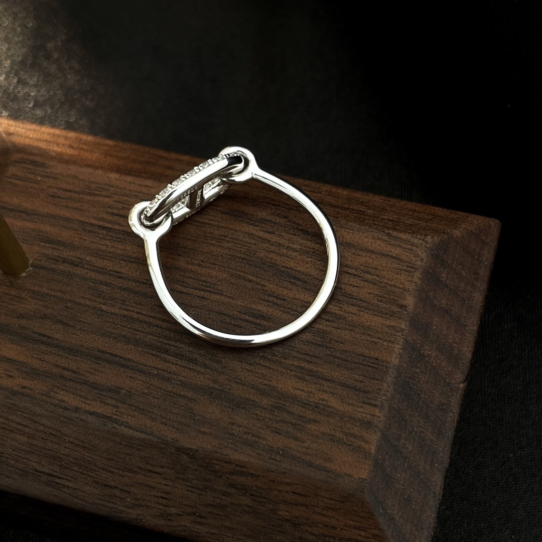 [Kismet Jewels ]RONDE SMALL SILVER DIAMOND RING