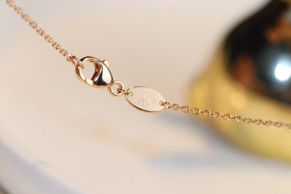 [Kismet Jewels ]JEUX MALACHITE 1 DIAMOND PINK GOLD NECKLACE